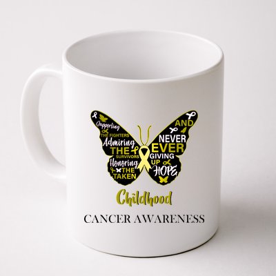 Childhood Cancer butterfly  Coffee Mug