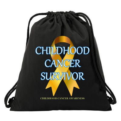 Childhood Cancer Survivor Drawstring Bag