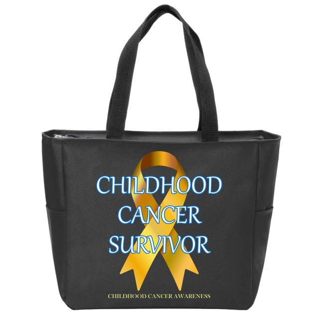 Childhood Cancer Survivor Zip Tote Bag