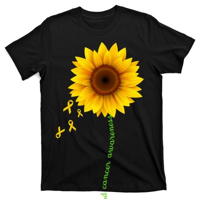 Children's Cancer Awareness Sunflower T-Shirt