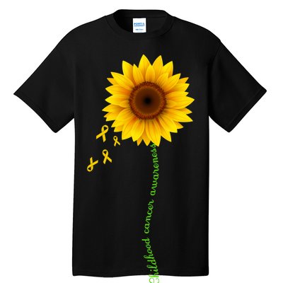 Children's Cancer Awareness Sunflower Tall T-Shirt