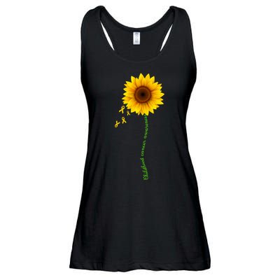 Children's Cancer Awareness Sunflower Ladies Essential Flowy Tank