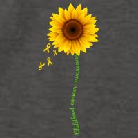 Children's Cancer Awareness Sunflower Vector Backpack