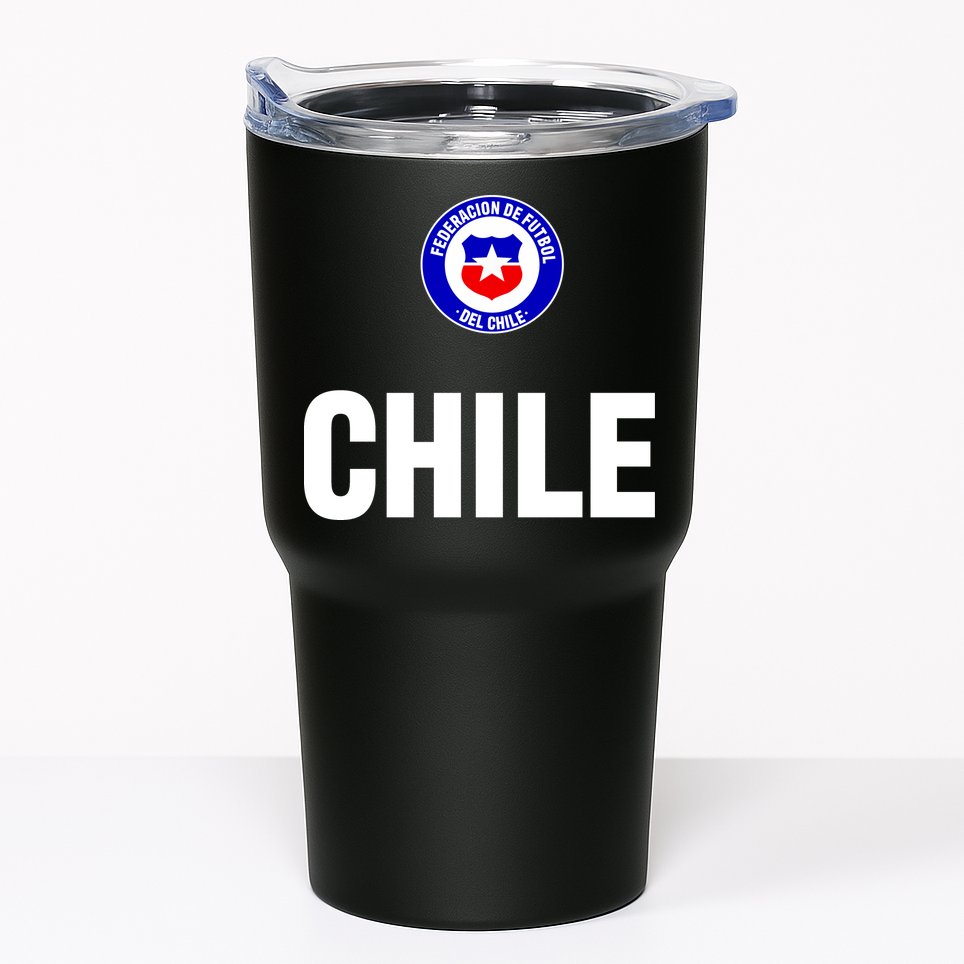 Chile Chilean Flag Soccer Futbol Tumbler