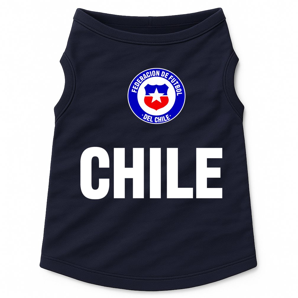 Chile Chilean Flag Soccer Futbol Doggie Tank