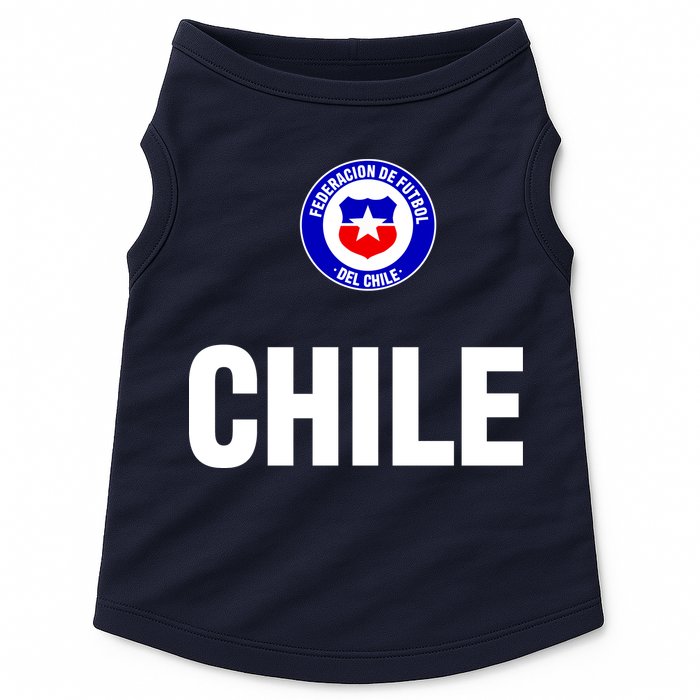 Chile Chilean Flag Soccer Futbol Doggie Tank