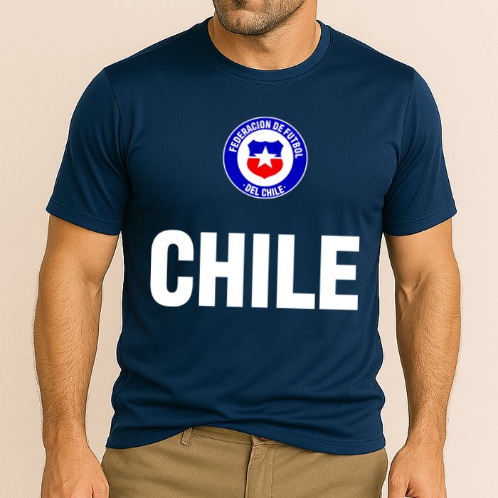 Chile Chilean Flag Soccer Futbol Cooling Performance Crew T-Shirt