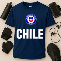 Chile Chilean Flag Soccer Futbol Cooling Performance Crew T-Shirt