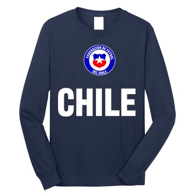Chile Chilean Flag Soccer Futbol Long Sleeve Shirt