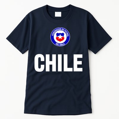 Chile Chilean Flag Soccer Futbol Tall T-Shirt