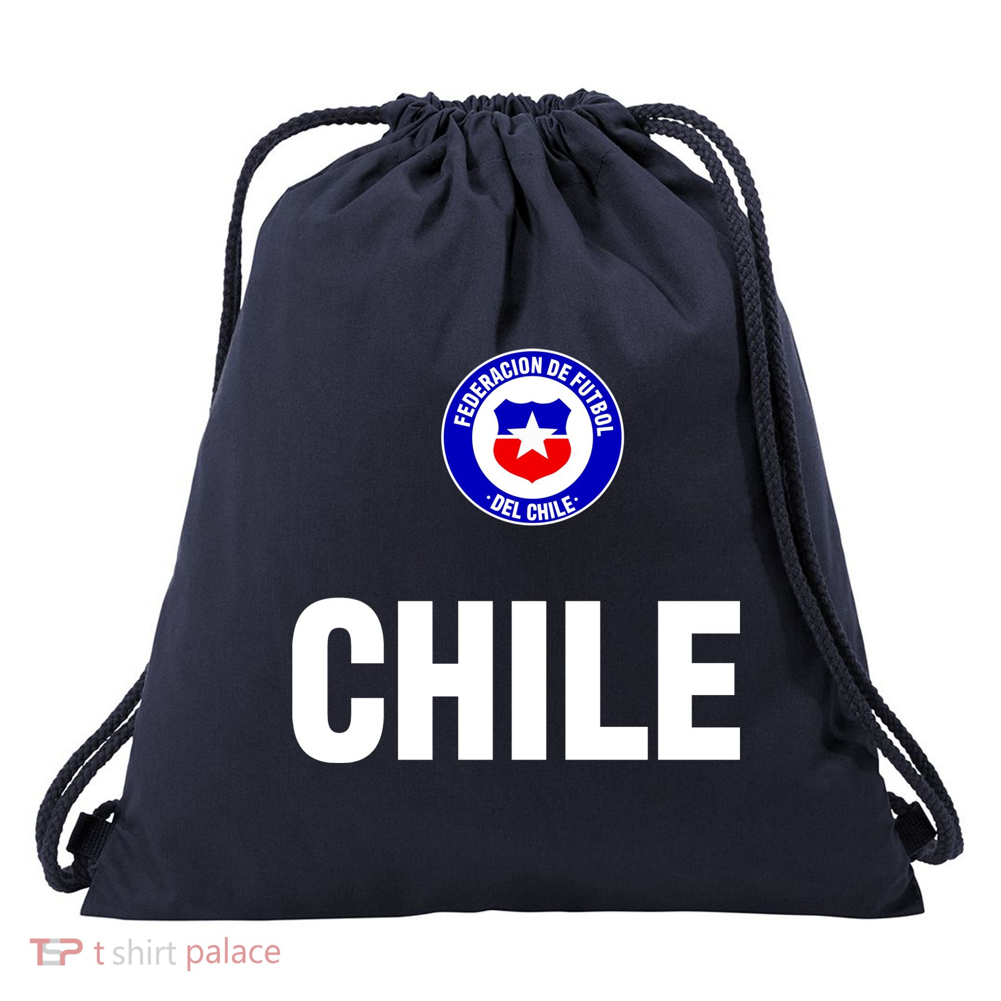 Chile Chilean Flag Soccer Futbol Drawstring Bag