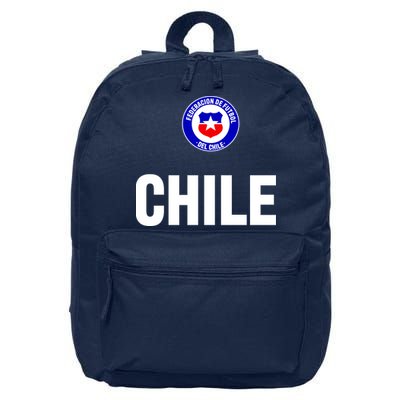 Chile Chilean Flag Soccer Futbol 16 in Basic Backpack