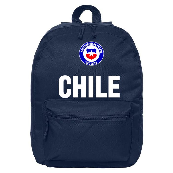 Chile Chilean Flag Soccer Futbol 16 in Basic Backpack