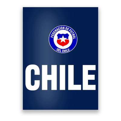 Chile Chilean Flag Soccer Futbol Poster