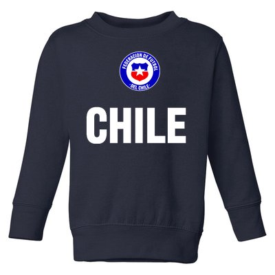 Chile Chilean Flag Soccer Futbol Toddler Sweatshirt