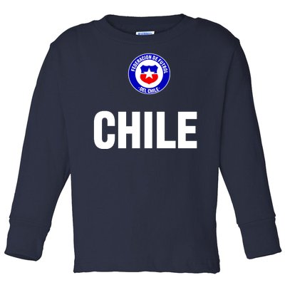 Chile Chilean Flag Soccer Futbol Toddler Long Sleeve Shirt