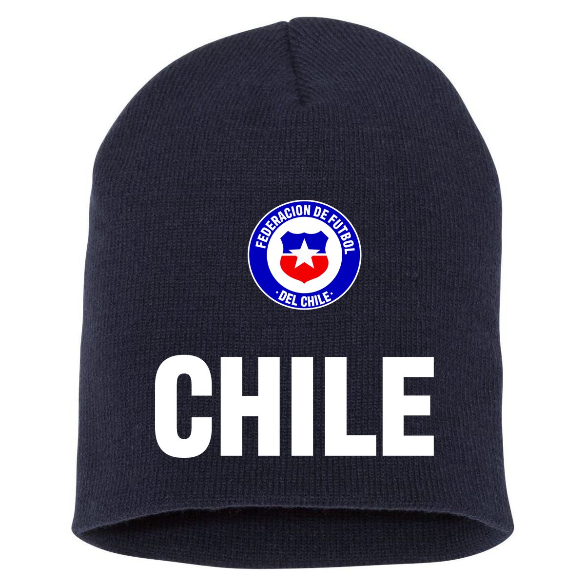 Chile Chilean Flag Soccer Futbol Short Acrylic Beanie