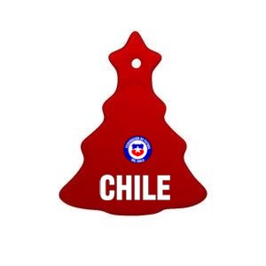 Chile Chilean Flag Soccer Futbol Ceramic Tree Ornament