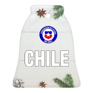 Chile Chilean Flag Soccer Futbol Ceramic Bell Ornament