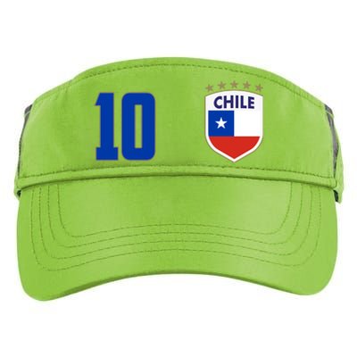 Chile Flag Shield Logo Futbol Soccer World Cup Adult Drive Performance Visor