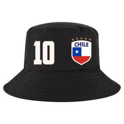 Chile Flag Shield Logo Futbol Soccer World Cup Cool Comfort Performance Bucket Hat