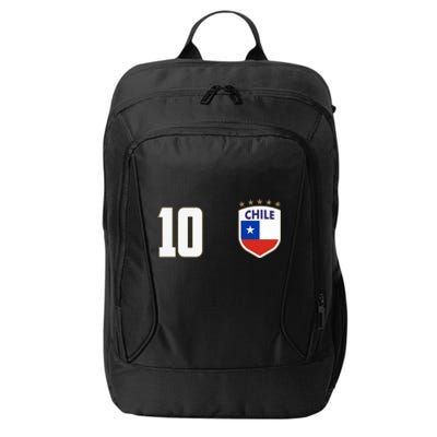 Chile Flag Shield Logo Futbol Soccer World Cup City Backpack