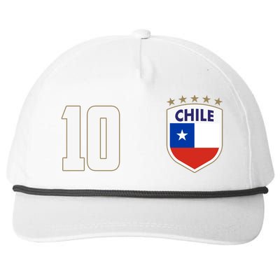 Chile Flag Shield Logo Futbol Soccer World Cup Snapback Five-Panel Rope Hat