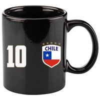 Chile Flag Shield Logo Futbol Soccer World Cup 11oz C Handle Ceramic Mug