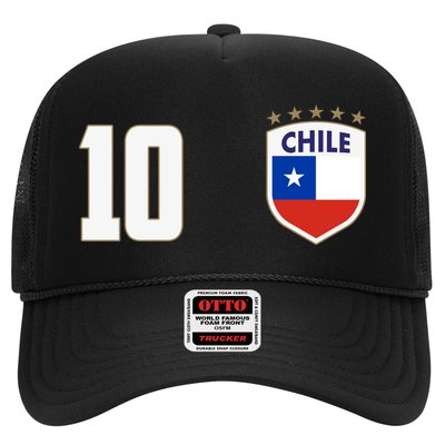 Chile Flag Shield Logo Futbol Soccer World Cup Trucker Hat