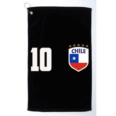 Chile Flag Shield Logo Futbol Soccer World Cup Golf Towel