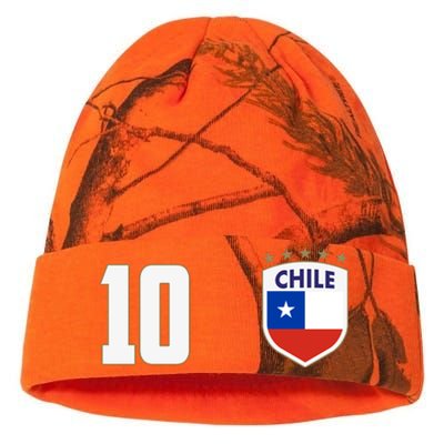 Chile Flag Shield Logo Futbol Soccer World Cup Kati Licensed 12" Camo Beanie