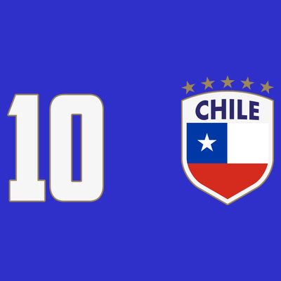 Chile Flag Shield Logo Futbol Soccer World Cup T-Shirt
