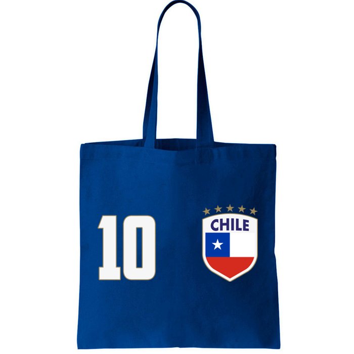 Chile Flag Shield Logo Futbol Soccer World Cup Tote Bag