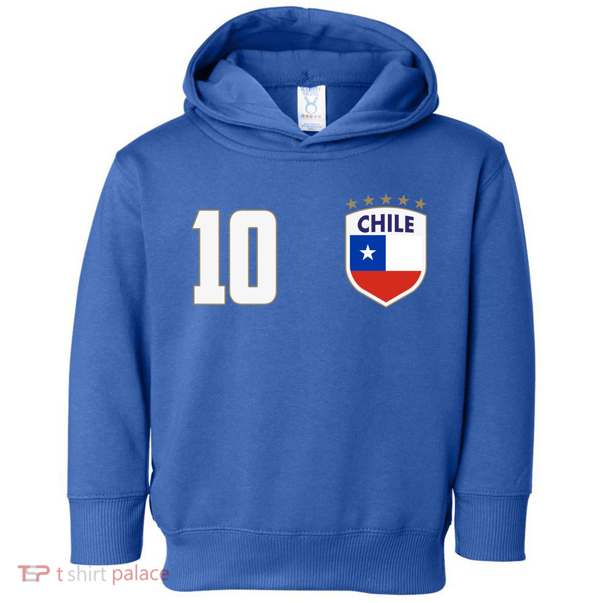Chile Flag Shield Logo Futbol Soccer World Cup Toddler Hoodie