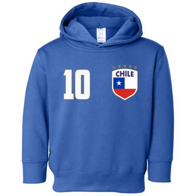 Chile Flag Shield Logo Futbol Soccer World Cup Toddler Hoodie