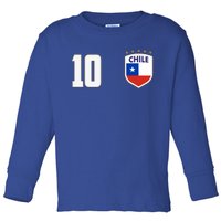 Chile Flag Shield Logo Futbol Soccer World Cup Toddler Long Sleeve Shirt