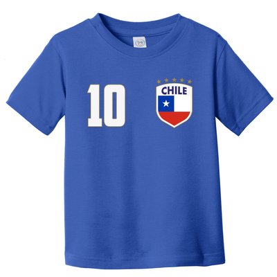 Chile Flag Shield Logo Futbol Soccer World Cup Toddler T-Shirt