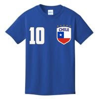 Chile Flag Shield Logo Futbol Soccer World Cup Kids T-Shirt