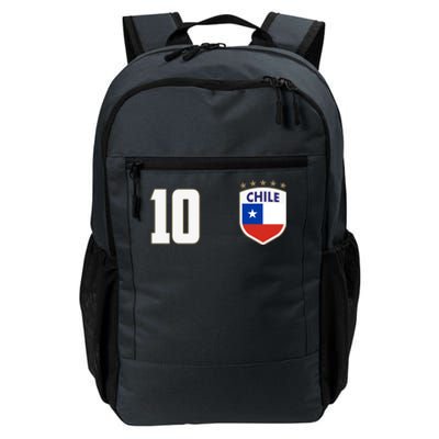 Chile Flag Shield Logo Futbol Soccer World Cup Daily Commute Backpack