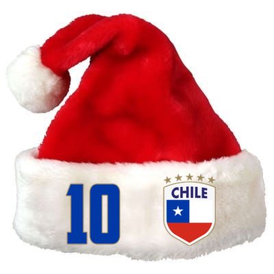 Chile Flag Shield Logo Futbol Soccer World Cup Premium Christmas Santa Hat