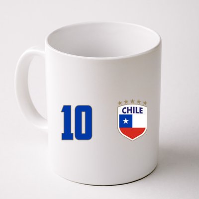 Chile Flag Shield Logo Futbol Soccer World Cup Coffee Mug