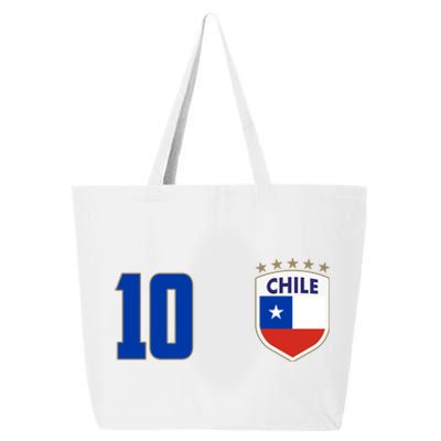 Chile Flag Shield Logo Futbol Soccer World Cup 25L Jumbo Tote