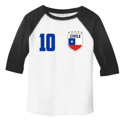 Chile Flag Shield Logo Futbol Soccer World Cup Toddler Fine Jersey T-Shirt