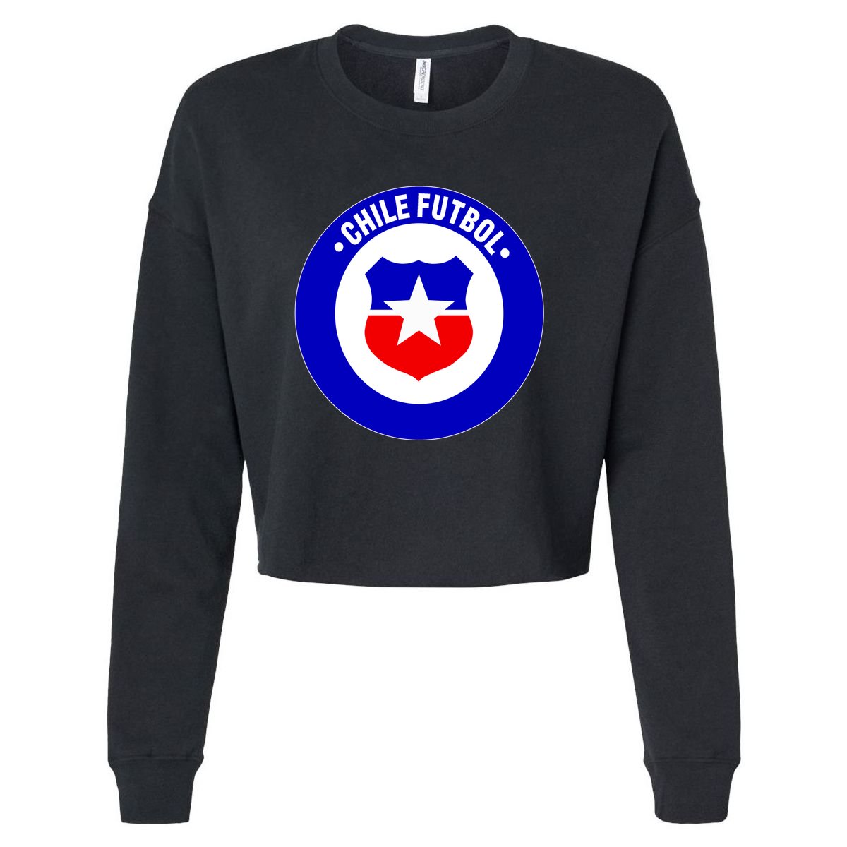 Chile Futbol Soccer Retro National Team Cropped Pullover Crew