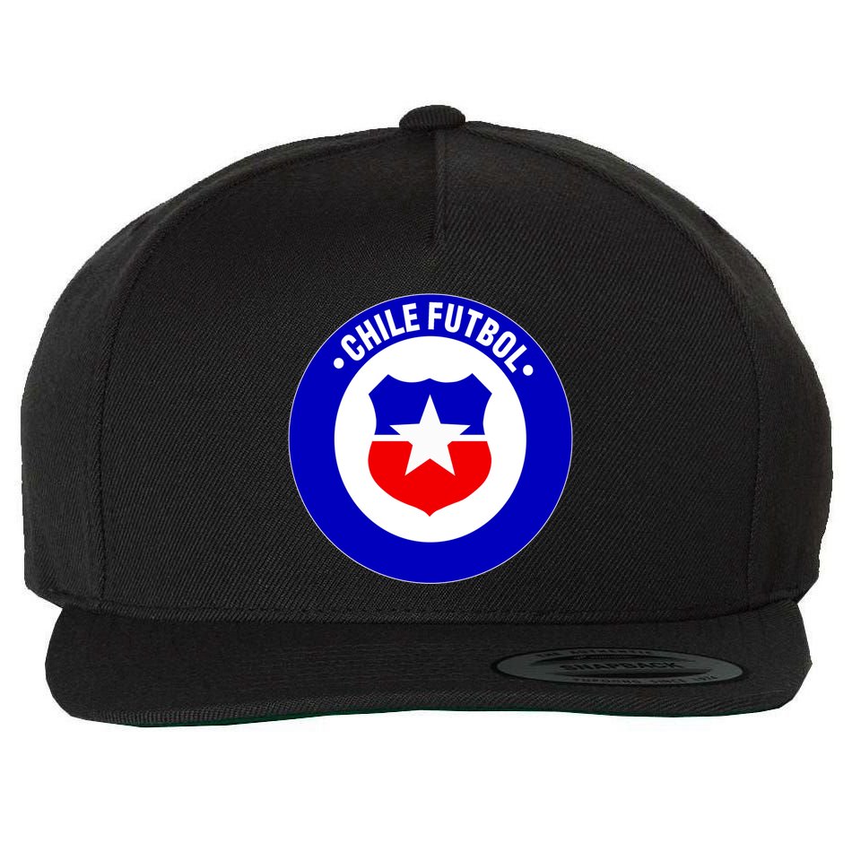 Chile Futbol Soccer Retro National Team Wool Snapback Cap