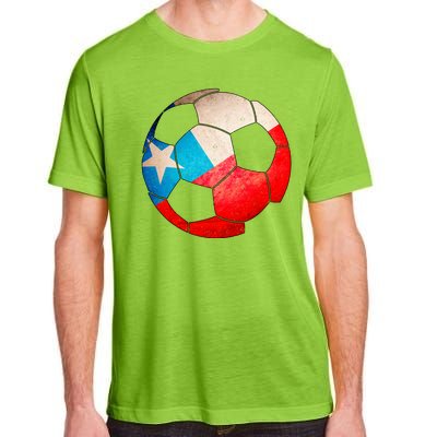 Chile Soccer Ball Flag Adult ChromaSoft Performance T-Shirt