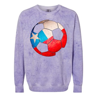 Chile Soccer Ball Flag Colorblast Crewneck Sweatshirt