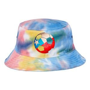 Chile Soccer Ball Flag Tie Dye Newport Bucket Hat