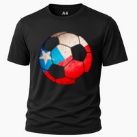 Chile Soccer Ball Flag Cooling Performance Crew T-Shirt