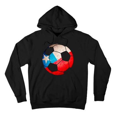 Chile Soccer Ball Flag Hoodie